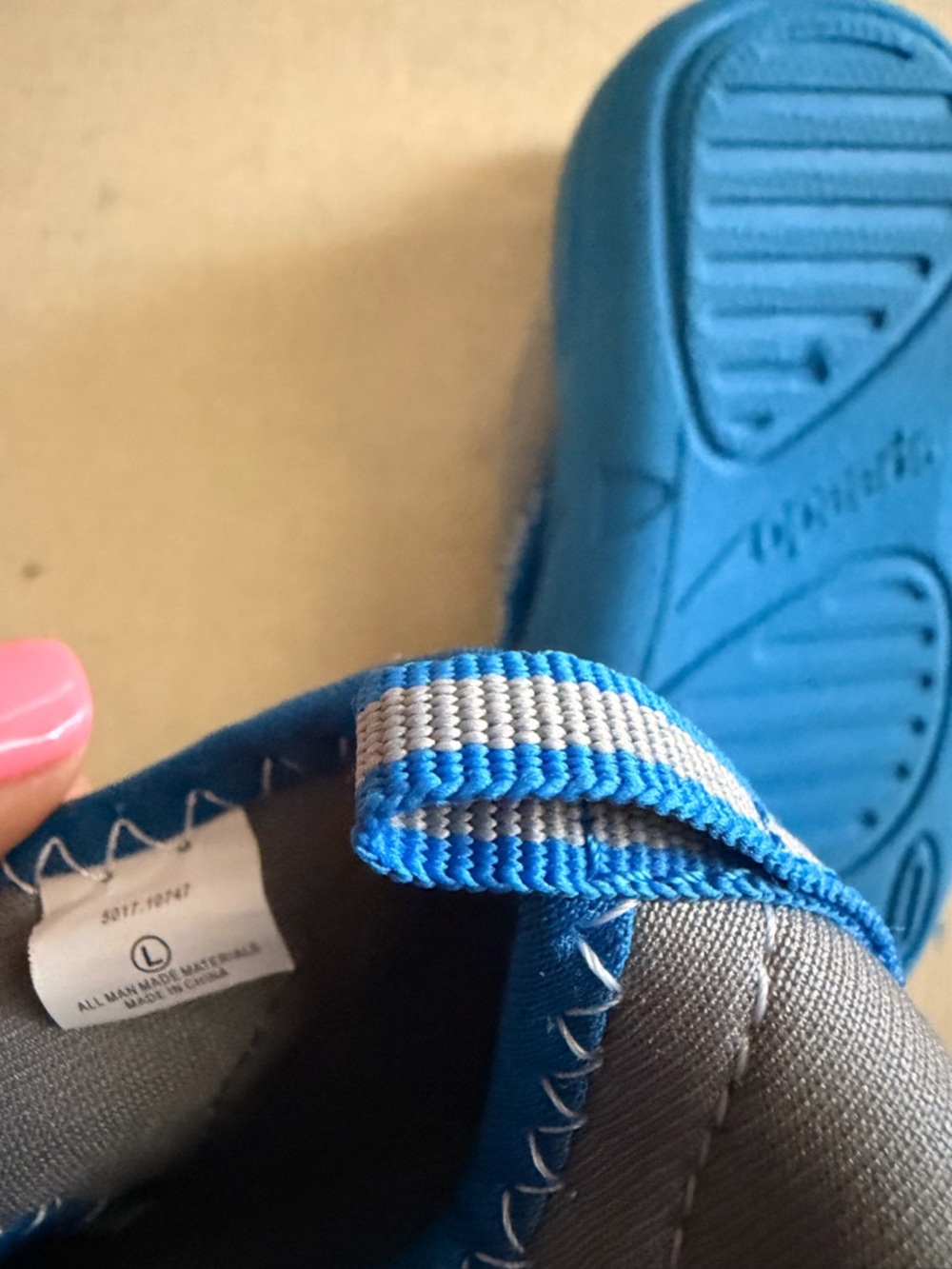 Speedo Kids Blue and Gray Slip-On Water Shoes - Picture 5 of 6